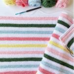 Popsicle Stripes Blanket Crochet Pattern
